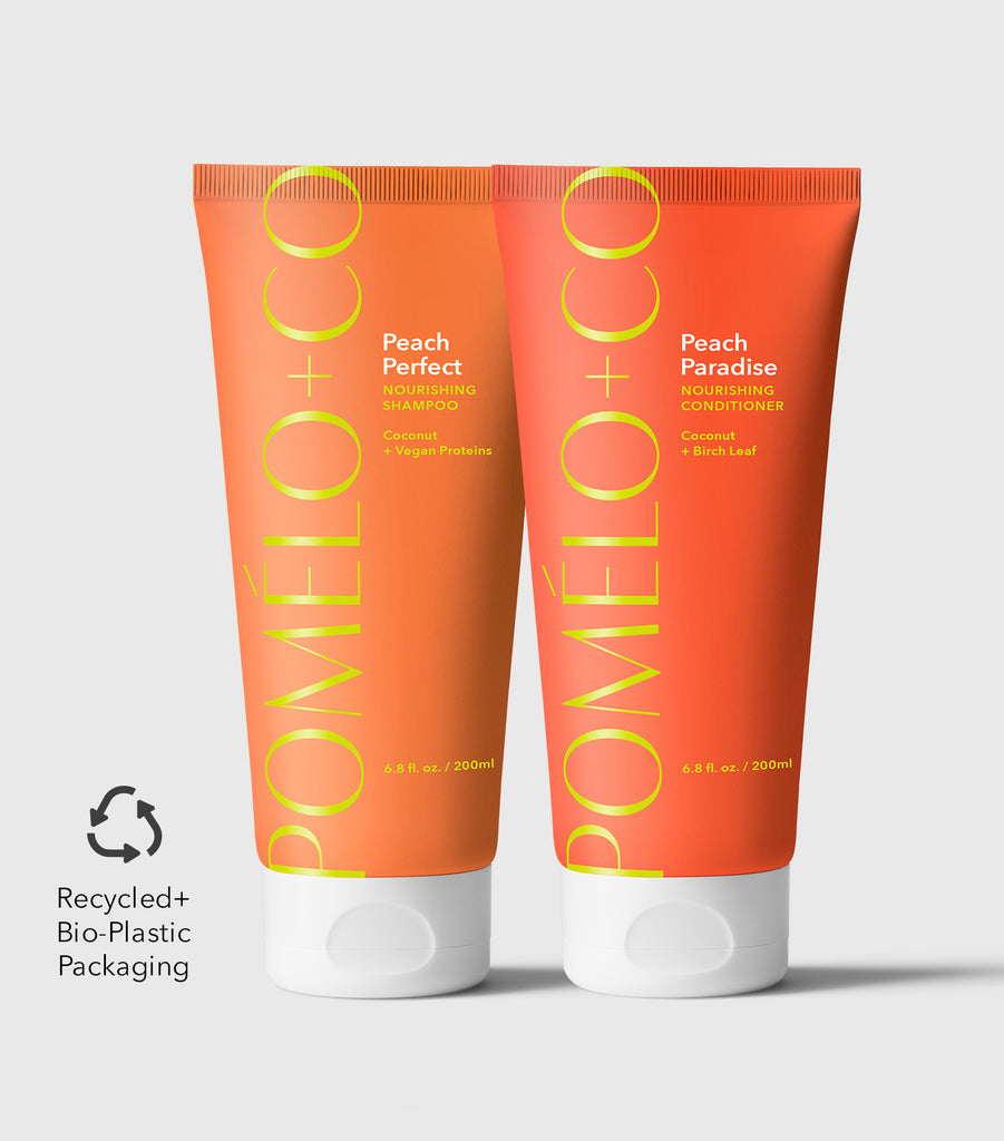 PEACH PARADISE SET Hydrating Shampoo + Conditioner – Pomélo+Co.